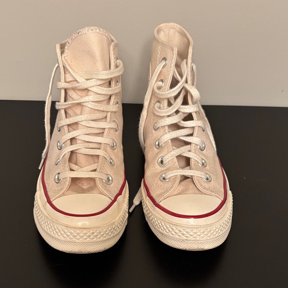 Converse Chuck Taylor High Top All Star Sneakers with Red trim